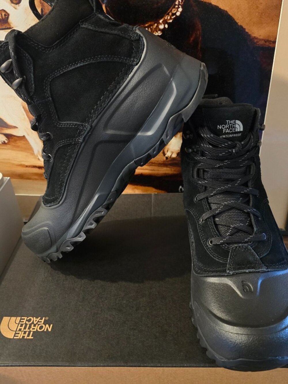The North Face Snowfuse Boots Mens Sz 10 BLACK Waterproof Insulated NEW